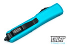 Microtech 122-1TQ Ultratech D/E - Turquoise Handle - Black Blade