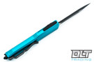 Microtech 122-1TQ Ultratech D/E - Turquoise Handle - Black Blade