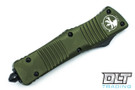Microtech 142-1OD Combat Troodon D/E - OD Green Handle - Black Blade