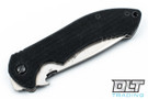 Emerson Journeyman - Stonewashed Blade - Partially Serrated - Wave Feature