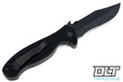 Emerson Patriot - Black Blade - Partially Serrated - Wave Feature