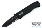 Pro-Tech Emerson CQC-7 - Partial Serrations - Black Blade - Black Handle