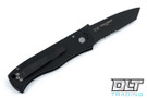 Pro-Tech Emerson CQC-7 - Partial Serrations - Black Blade - Black Handle