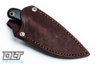 LT Wright Lil MUK D2 - Flat Ground - Black Micarta - Matte