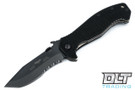 Emerson Mini CQC-15 - Black Blade - Partially Serrated - Wave Feature