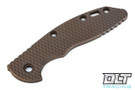 Hinderer 3.5" XM-18 Textured Titanium Handle Scale - Battle Bronze