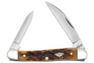 Case Mini Copperhead Antique Peachseed Jigged Bone
