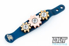 Hinderer Pocket Clip - Gear Theme - Battle Blue Anodized