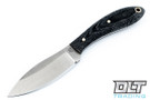 LT Wright Small Northern Hunter AEB-L - Saber Ground - Black Micarta - Matte Finish