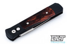 Pro-Tech Godfather - Black Handle - Cocobolo Inlay - Satin Blade