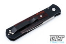 Pro-Tech Godfather - Black Handle - Cocobolo Inlay - Satin Blade
