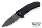 LionSteel KUR - Black Stonewash Blade - Black G-10