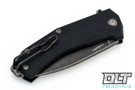 LionSteel KUR - Black Stonewash Blade - Black G-10