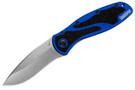 Kershaw Blur 1670NBSW with stonewash 14C28N drop point blade and navy blue aluminum handle with Trac-Tec inserts. 