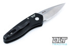 Pro-Tech Sprint - Black 3D Pattern Handle - Stonewashed Blade