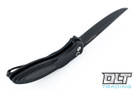 Pro-Tech Cambria Flipper - Black Handle - Carbon Fiber Inlay - Black Blade