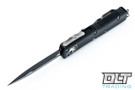 Microtech 232-1 UTX-85 D/E - Black Handle - Contoured - Black Blade