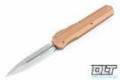 Microtech 242S-10TA Cypher D/E - Tan Handle - Smooth - Stonewash Blade