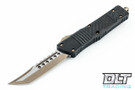 Microtech 219-13CF Combat Troodon Hellhound S/E - Carbon Fiber Top - Bronze Hardware - Bronze Blade
