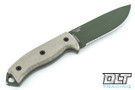 ESEE 5S - Partially Serrated - Kydex Sheath - Olive Drab Blade