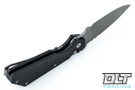 Pro-Tech Strider PT - Bead Blasted Blade - Black Knurled Aluminum