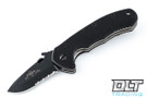 Emerson CQC-14 Snubby - Black Blade - Partially Serrated - Wave Feature