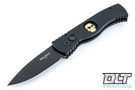 Pro-Tech TR-2 - Limited Edition - Black Handle - Black Blade - Gold Inlay
