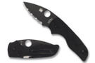 Spyderco Lil' Native - Black G-10 - Black Blade - Serrated