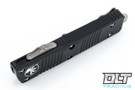 Microtech 138-11 Troodon D/E - Black Handle - Stonewash Blade - Partial Serrations