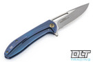 We Knife 615D - Blue Handle - Two Tone Blade