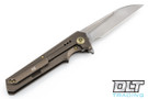 We Knife 705D - Bronze Handle - Hand Rubbed Satin Blade
