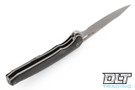 We Knife 810E - Grey Titanium Liner - Carbon Fiber Scale - Stonewashed Blade