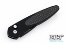 Pro-Tech Half-Breed - Black handle - Carbon Fiber Inlay - Black Blade
