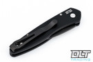 Pro-Tech Half-Breed - Black handle - Carbon Fiber Inlay - Black Blade