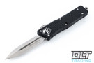 Microtech 142-6 Combat Troodon D/E - Black Handle - Satin Blade - Full Serrations