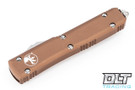 Microtech 121-4TA Ultratech S/E - Tan Handle - Contoured - Satin Blade