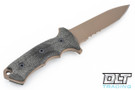 Chris Reeve Green Beret - 5.5" - Flat Dark Earth - Partially Serrated