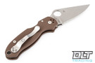 Spyderco Para 3 Earth Brown G-10 - S35VN Blade