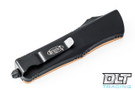 Microtech 138-1GTTA Troodon D/E - Tan G-10 Handle - Black Blade