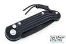 Microtech 135-2 LUDT - Black Handle - Black Blade - Partial Serrations