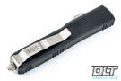 Microtech 120-10 Ultratech D/E - Black Handle - Contoured - Stonewash Blade