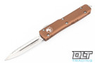 Microtech 122-6TA Ultratech D/E - Tan Handle - Contoured - Satin Blade