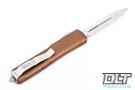 Microtech 122-6TA Ultratech D/E - Tan Handle - Contoured - Satin Blade