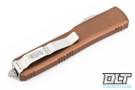 Microtech 122-6TA Ultratech D/E - Tan Handle - Contoured - Satin Blade
