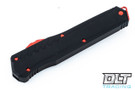Microtech 241M-1RDB Cypher S/E - Black Handle - Red Blade