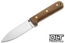 LT Wright Genesis 3V - Flat Ground - Natural Micarta - Matte Finish