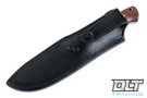 Zieba Hunter - Dyed Maple - Black Liners - Leather Sheath - #2