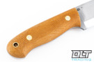 LT Wright Sospes - Scandi - Natural Micarta - Matte Finish