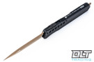 Microtech 242M-1TNBK Cypher D/E - Black Handle - Tan Blade