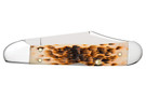 Case Mini Copperlock Amber Bone Pocket Knife